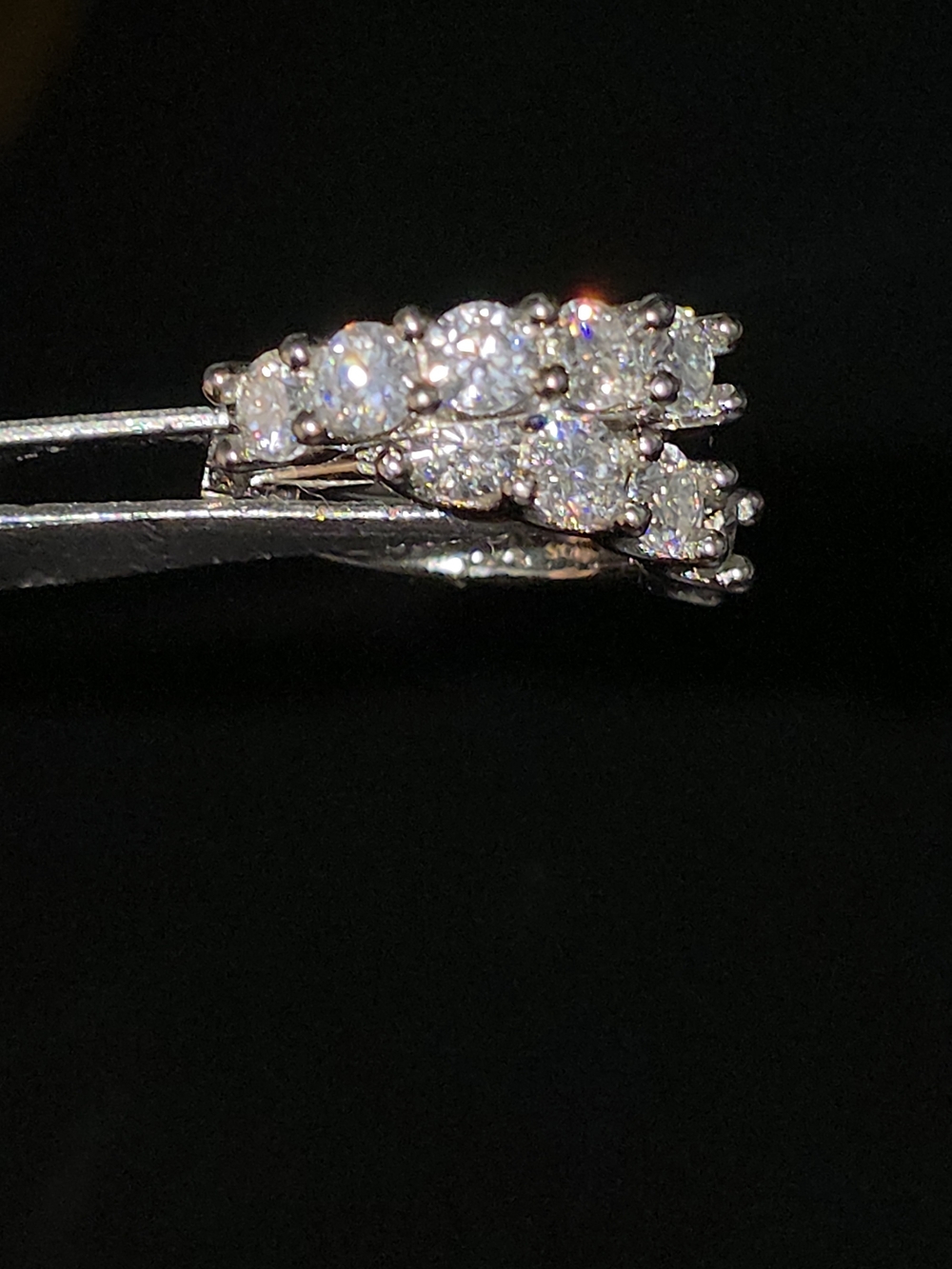 ✨ 1.01 CTW Moissanite Hoop Earrings | S925 Sterling Silver | VVS D Color |